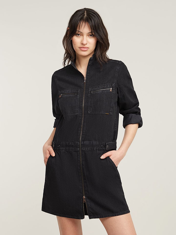 G-Star Sukienka dżinsowa w kolorze czarnym rozmiar: XXS