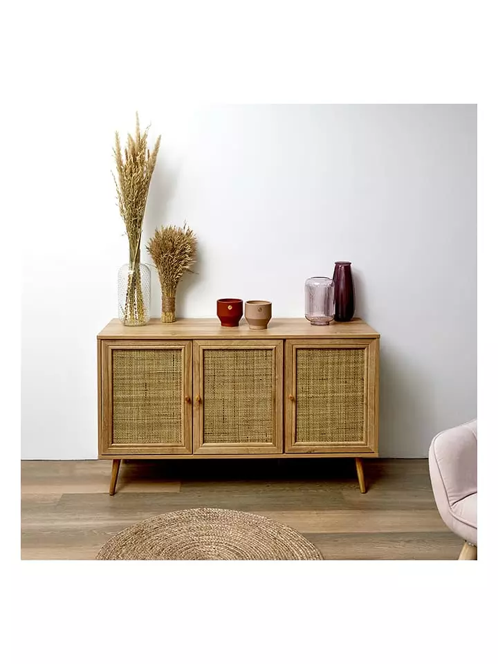 Ethnical Life Komoda "Bali" w kolorze jasnobrązowym pod telewizor - 115 x 70 x 39 cm rozmiar: onesize