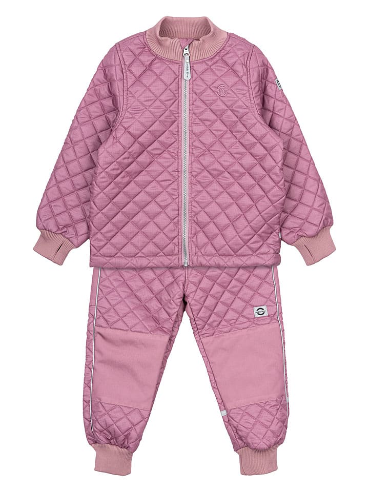 mikk-line 2-częściowy zestaw termiczny w kolorze różowym rozmiar: 98