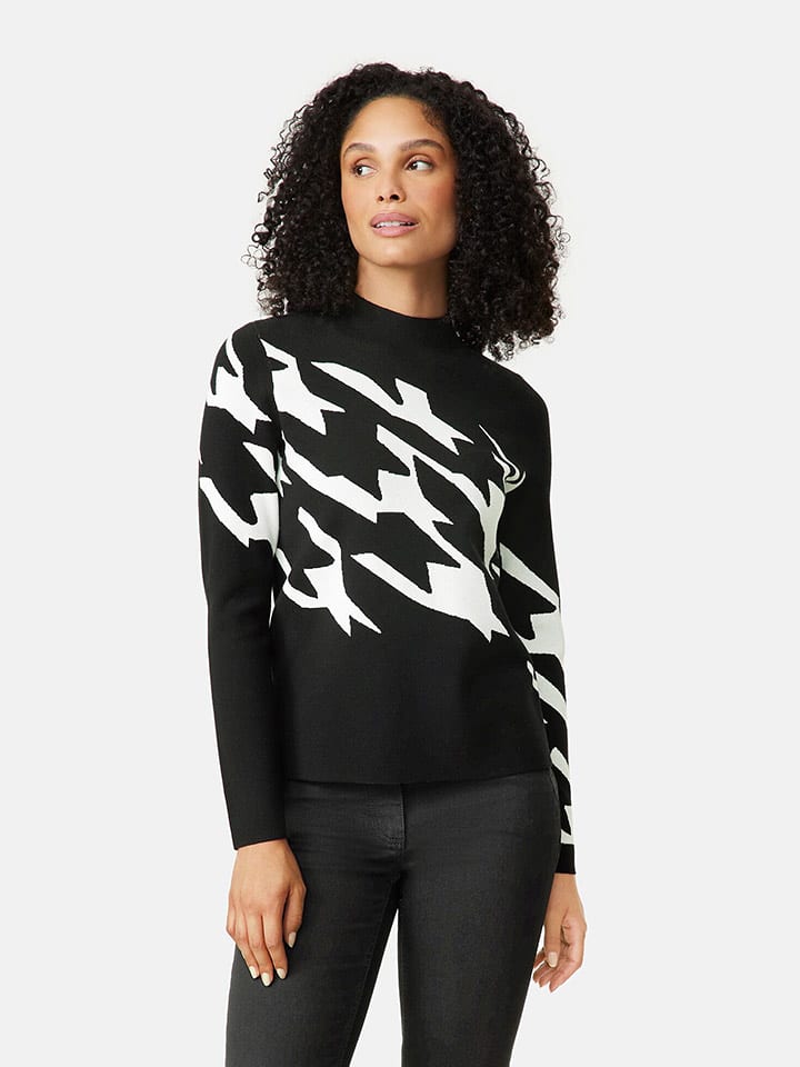 Gerry Weber Sweter w kolorze czarno-białym rozmiar: 40