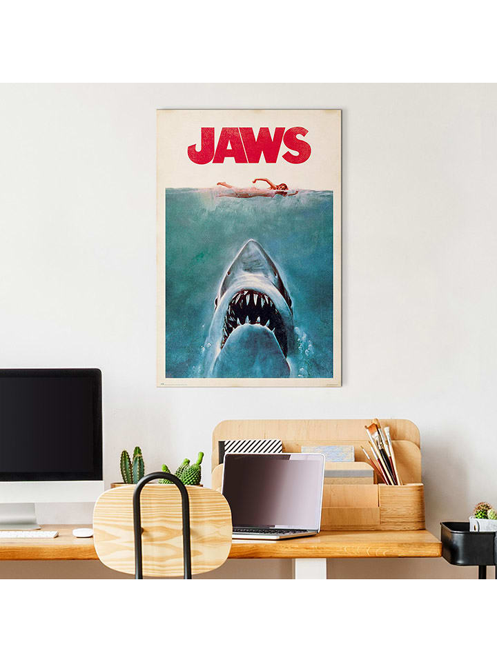 Orangewallz Druk artystyczny "Jaws" rozmiar: 60x90 cm