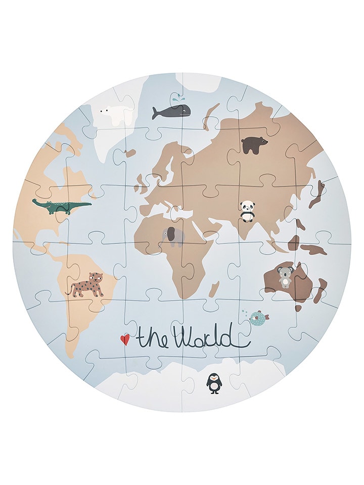 OYOY mini Puzzle "The World" - 3+ rozmiar: onesize