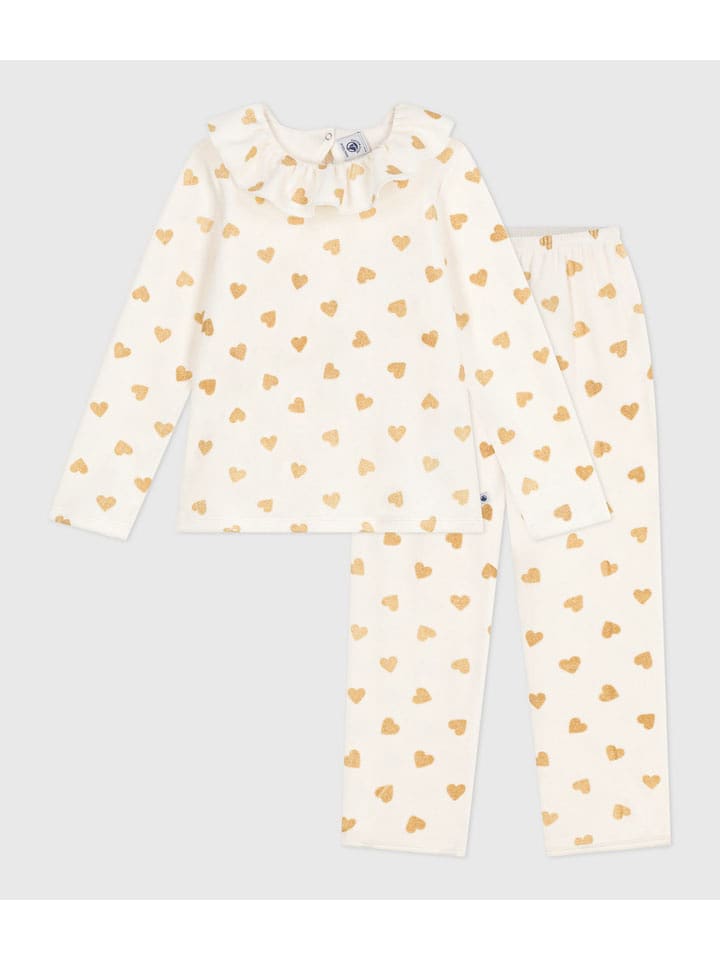 PETIT BATEAU Piżama w kolorze beżowym rozmiar: 104