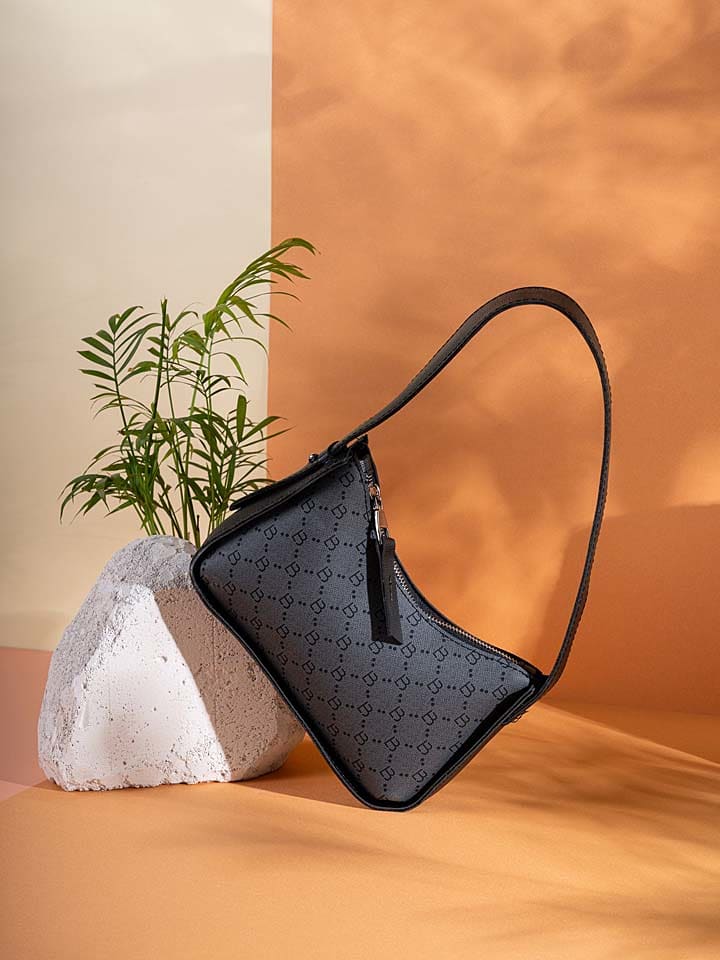 Lucky Bees Torebka w kolorze czarno-antracytowym - 23 x 15 x 7 cm rozmiar: onesize