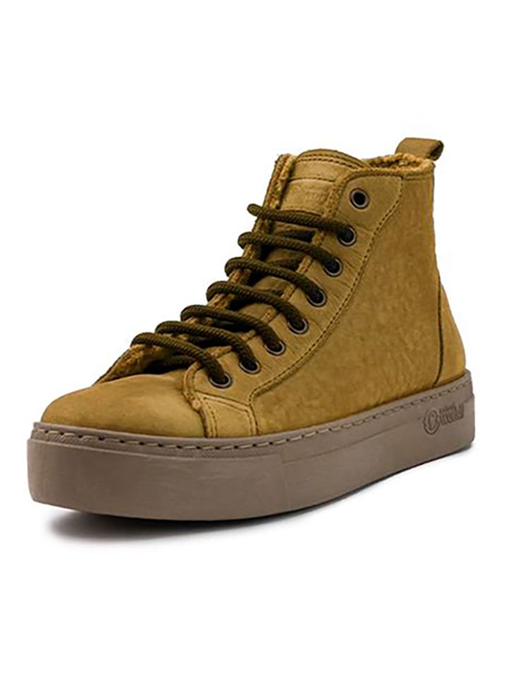 natural world Skórzane botki w kolorze jasnobrązowym rozmiar: 40