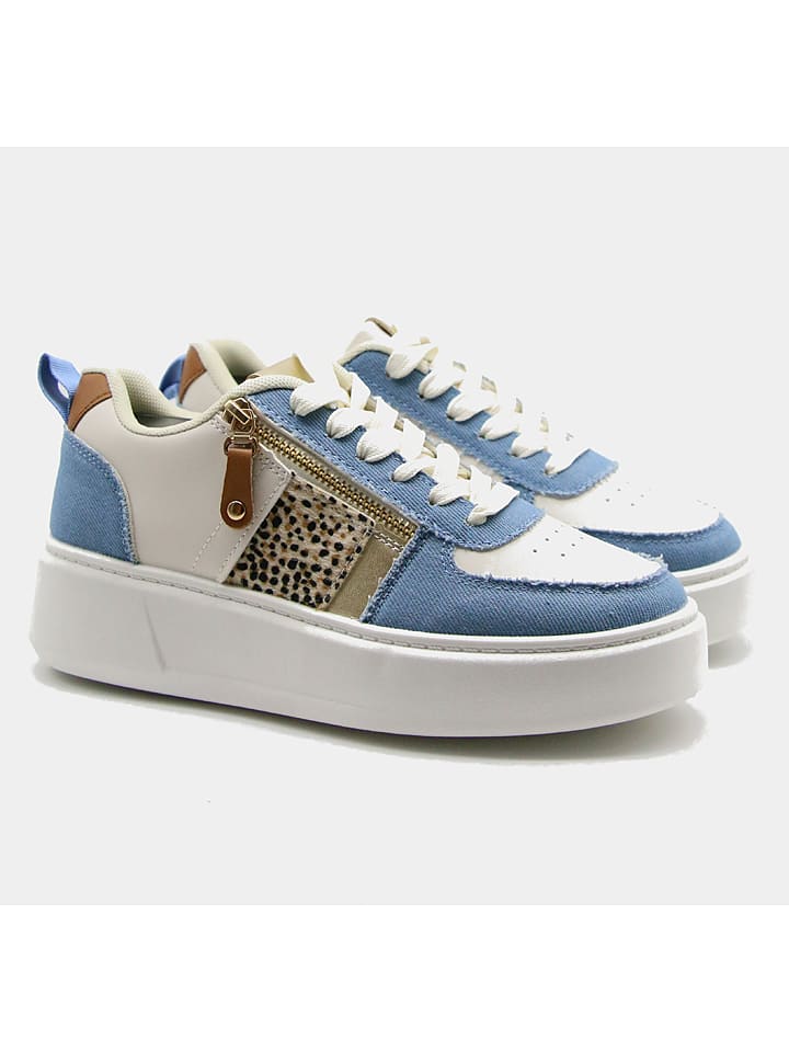 Bellucci Sneakersy w kolorze błękitno-beżowym rozmiar: 39