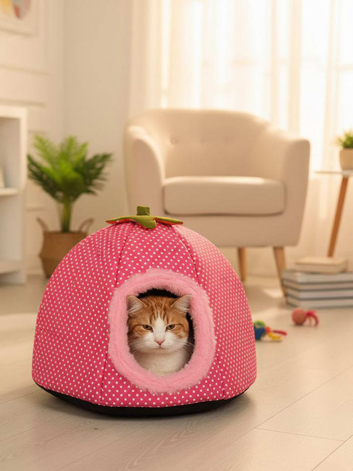 Paws&Whiskers Legowisko w kolorze różowym dla kota rozmiar: onesize