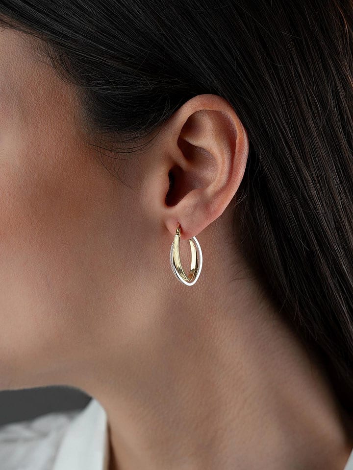 Heliophilia Srebrne kolczyki-kreole rozmiar: onesize