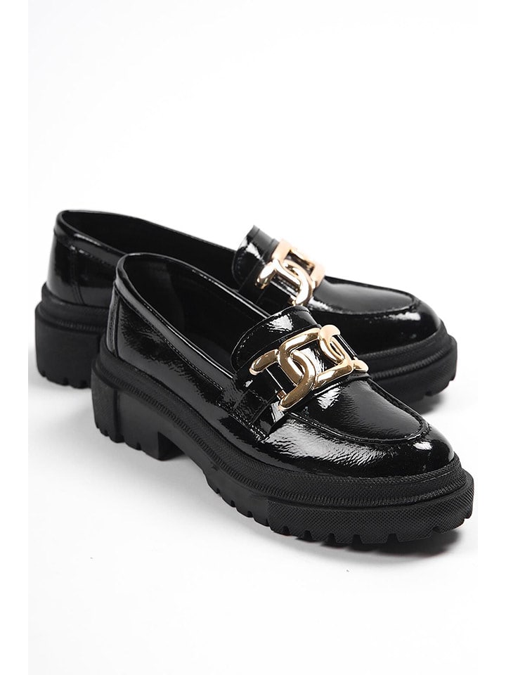 trendyol Mokasyny w kolorze czarnym rozmiar: 37