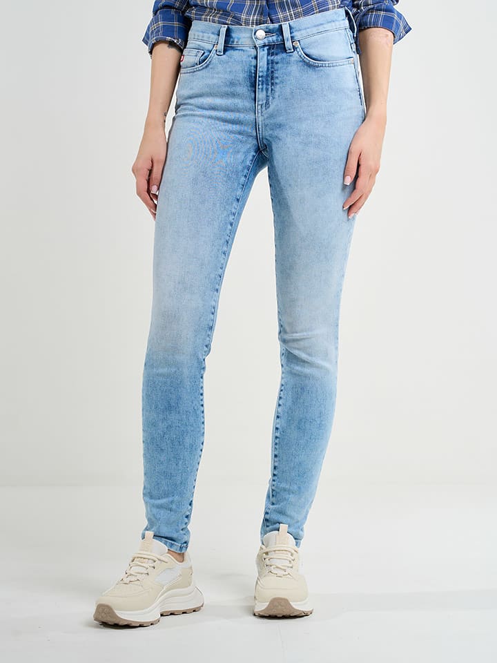 BIG STAR Dżinsy - Skinny fit - w kolorze błękitnym rozmiar: W30/L32