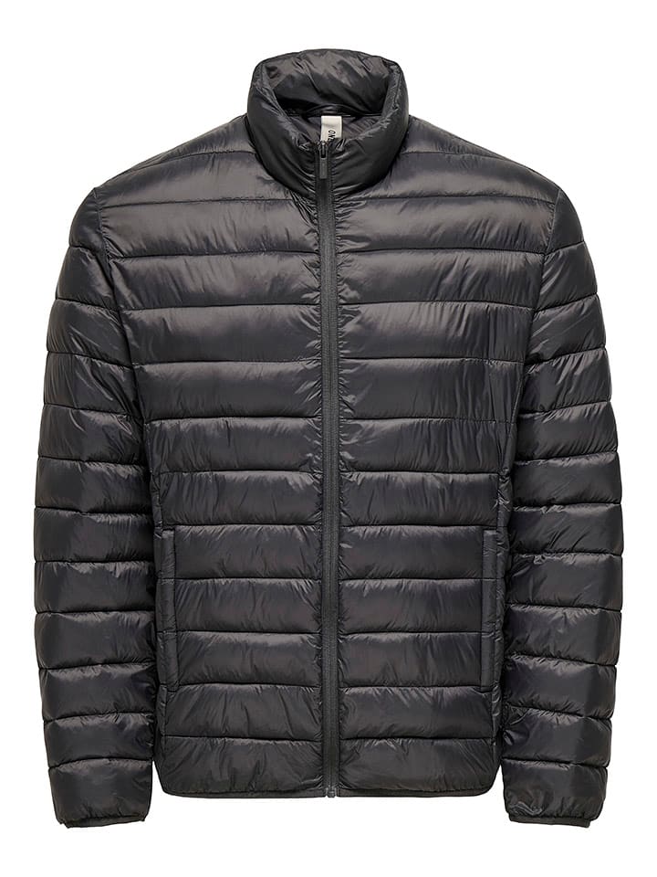 ONLY & SONS Kurtka pikowana "Gavin" w kolorze czarnym rozmiar: XL