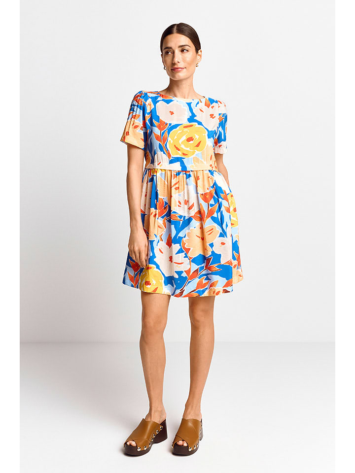 Rich & Royal Sukienka w kolorze niebiesko-żółtym rozmiar: 36