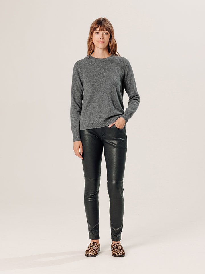 Rodier Kaszmirowy sweter w kolorze szarym rozmiar: L