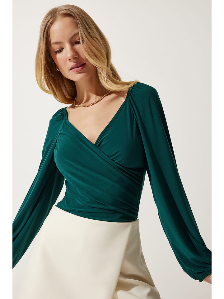 Happiness Istanbul Bluzka w kolorze zielonym rozmiar: 40