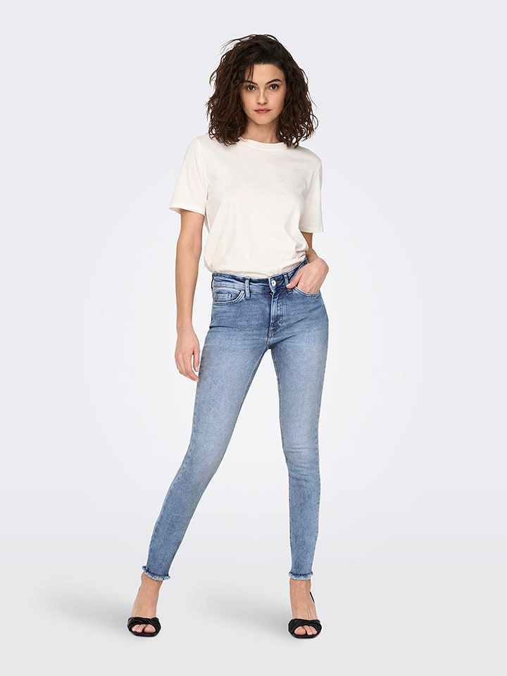 ONLY Dżinsy - Skinny fit - w kolorze błękitnym rozmiar: S/L32