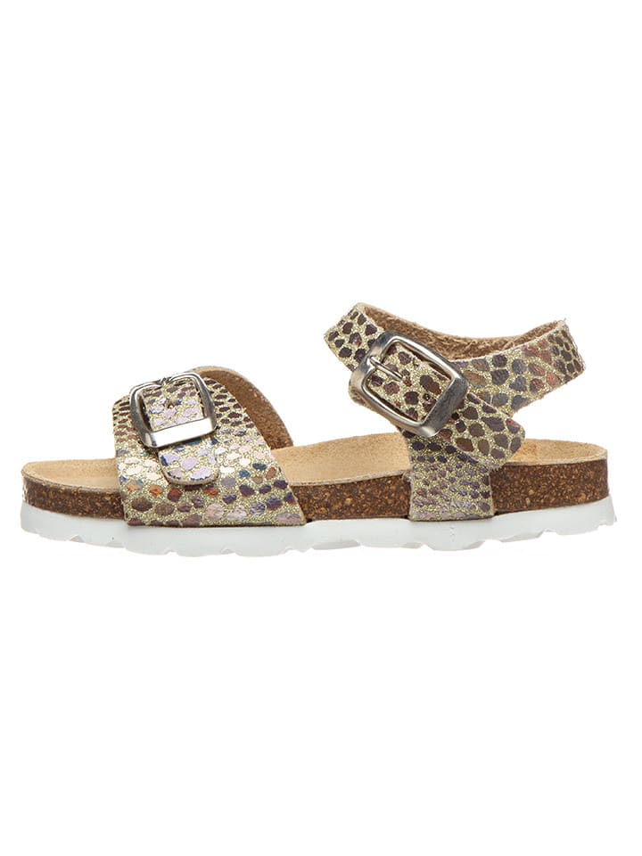 billowy Sandały w kolorze złotym ze wzorem rozmiar: 25