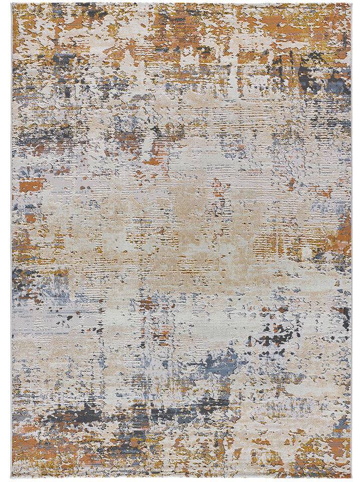 Atticgo Dywan "Kilis" w kolorze kremowo-pomarańczowo-niebieskim rozmiar: 77x150 cm