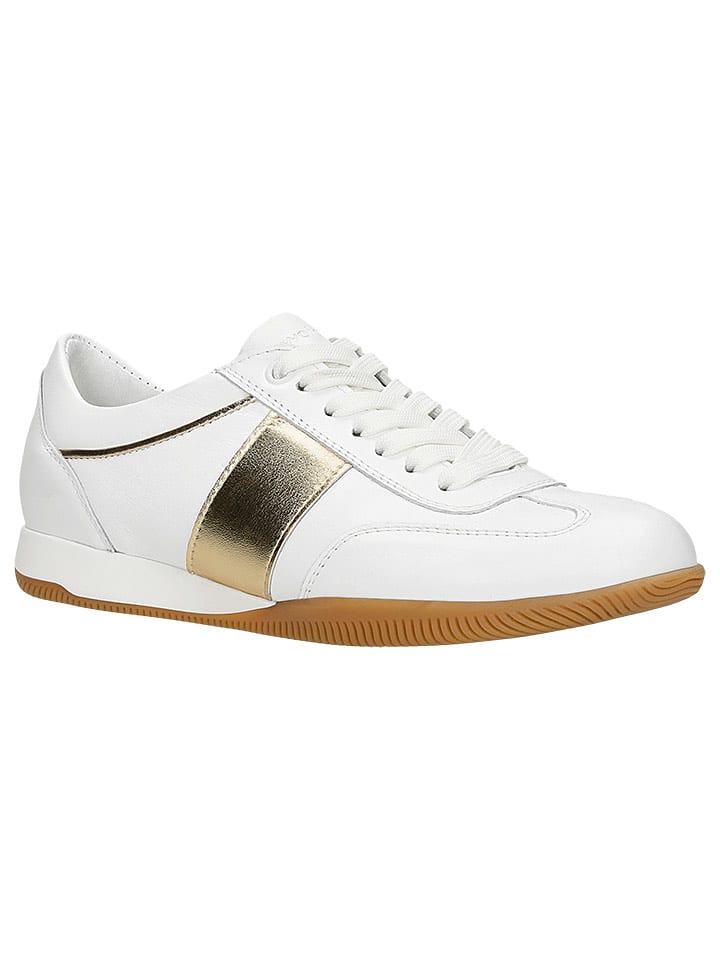 Wojas Skórzane sneakersy w kolorze biało-jasnobrązowym rozmiar: 42