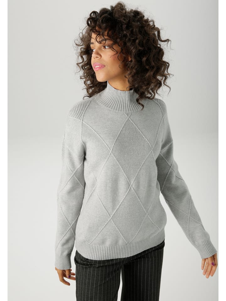 Aniston Sweter w kolorze jasnoszarym rozmiar: 40