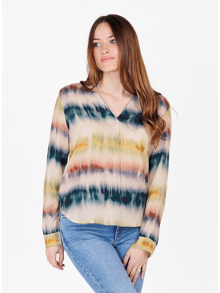 KEY LARGO Bluzka w kolorze beżowym ze wzorem rozmiar: L