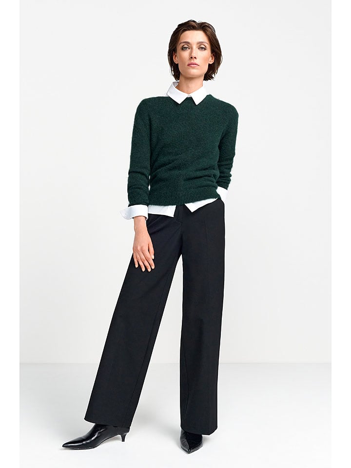 Rich & Royal Sweter w kolorze ciemnozielonym rozmiar: M