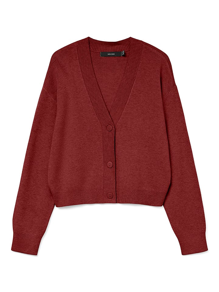 Vero Moda Kardigan w kolorze bordowym rozmiar: M