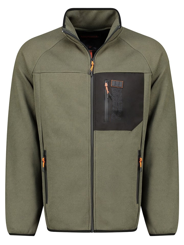 Canadian Peak Kurtka polarowa "Thizyeak" w kolorze khaki rozmiar: XL