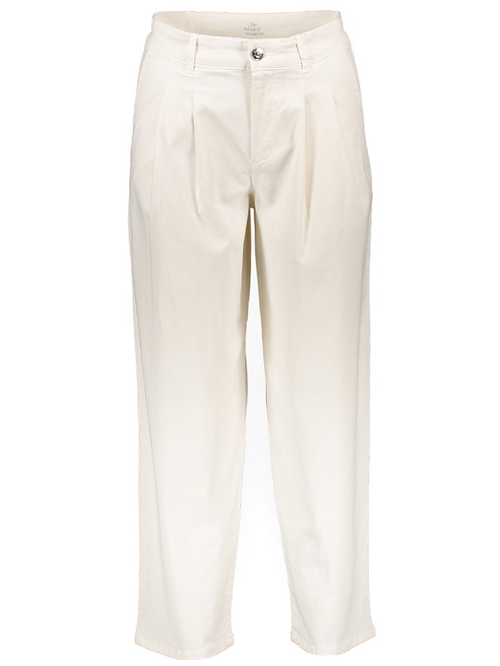 Oui Spodnie w kolorze kremowym rozmiar: 34