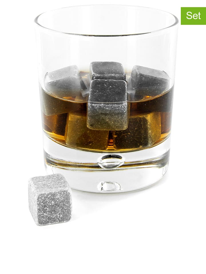 COOK CONCEPT Kamienie (9 szt.) w kolorze szarym do whisky rozmiar: onesize
