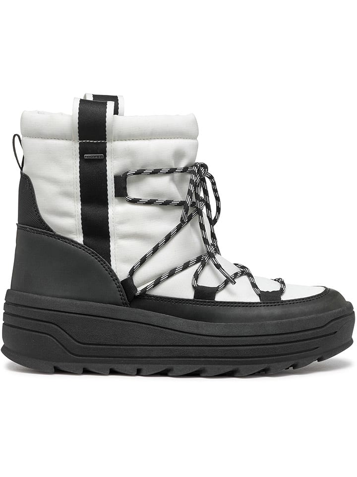 Geox Kozaki zimowe "Milleiny" w kolorze biało-czarnym rozmiar: 38