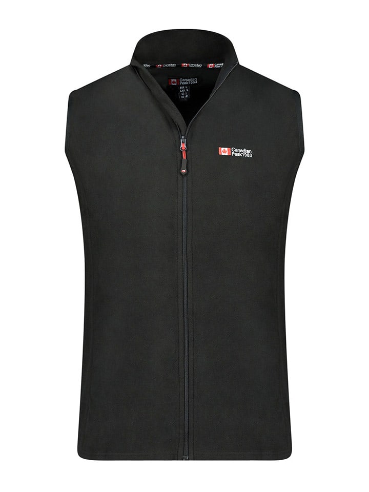 Canadian Peak Kamizelka polarowa "Vugeak" w kolorze czarnym rozmiar: XL