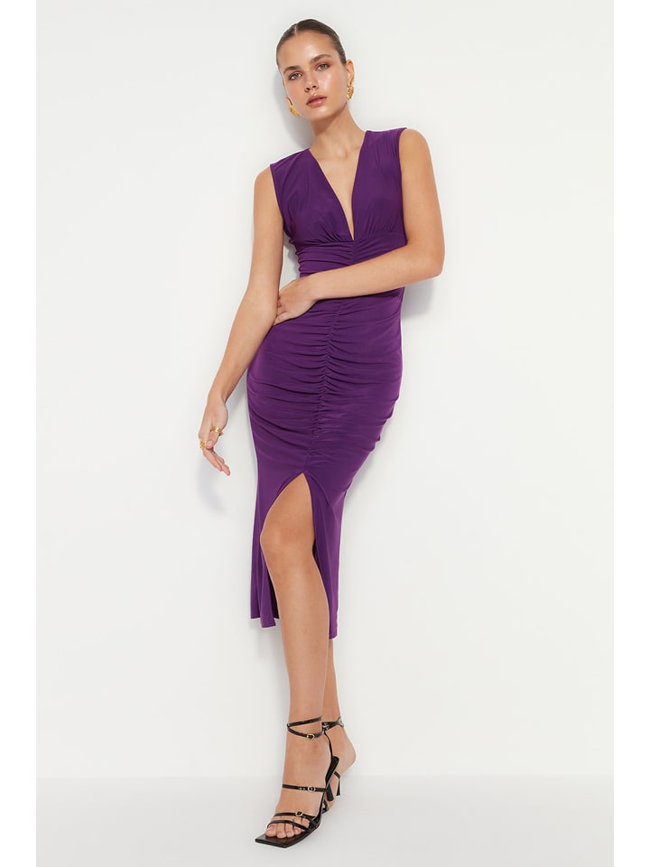 trendyol Sukienka w kolorze fioletowym rozmiar: S