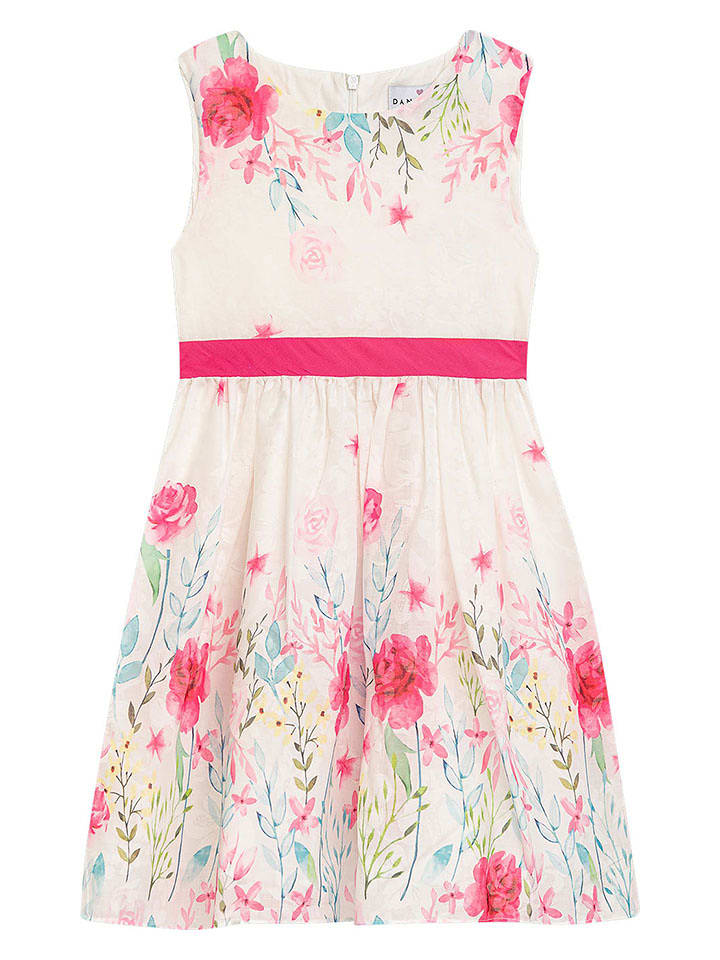 Danamade Sukienka "Dualani" w kolorze kremowo-różowym rozmiar: 146