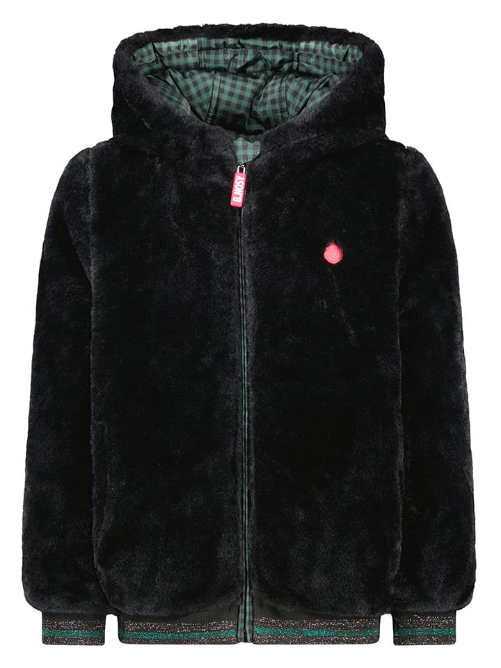 B.Nosy Dwustronna kurtka przejściowa w kolorze czarno-zielonym rozmiar: 98