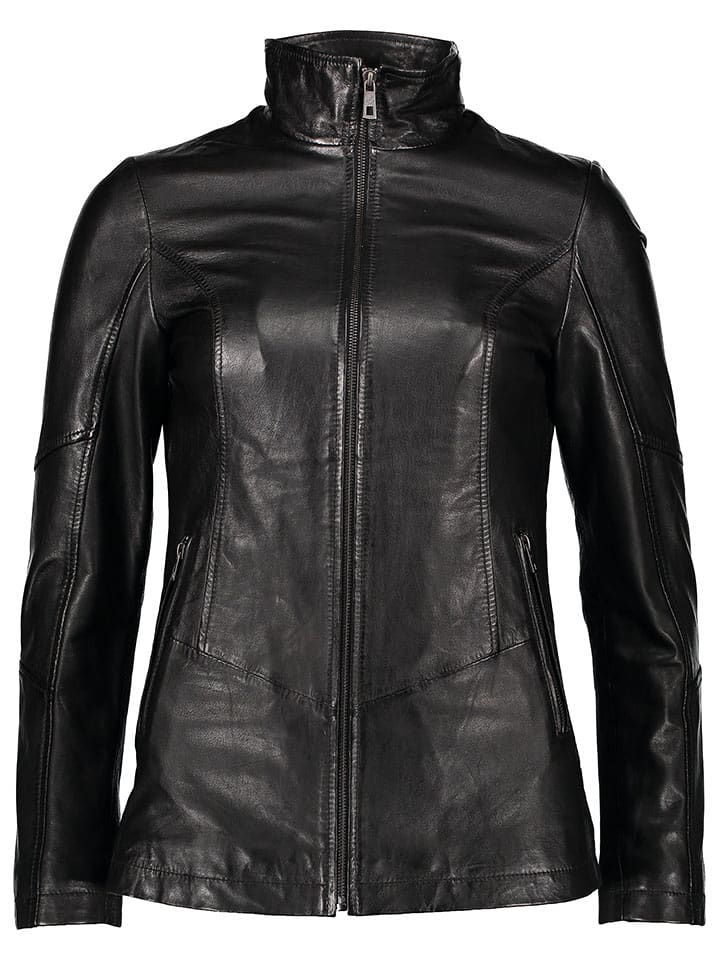 Bugatti Skórzana kurtka w kolorze czarnym rozmiar: 36