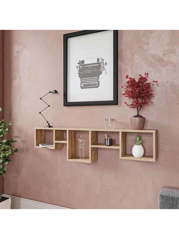 Scandinavia Concept Regał ścienny w kolorze brązowym - 120 x 32 x 17 cm rozmiar: onesize