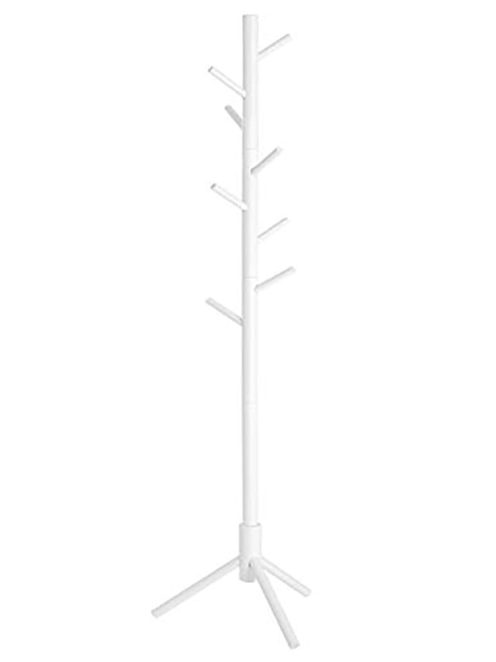 SONGMICS Garderoba stojąca w kolorze białym na ubrania - 47 x 175 x 47 cm rozmiar: onesize