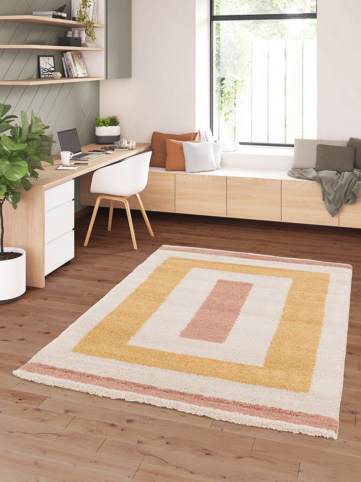 bobochic Dywan "Loan" w kolorze żółtym rozmiar: 120x170 cm