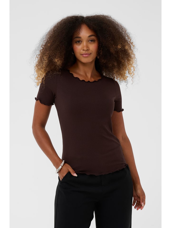 Cream Koszulka w kolorze ciemnobrązowym rozmiar: M