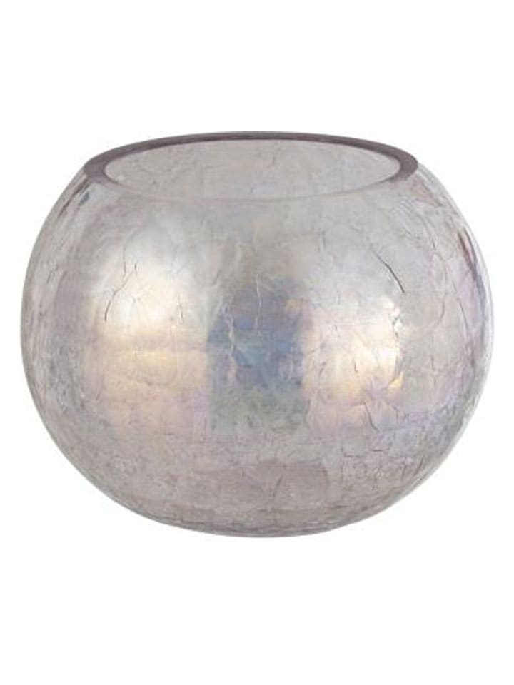 J Line Świecznik w kolorze srebrnym - wys. 12,5 x Ø 15 cm rozmiar: onesize