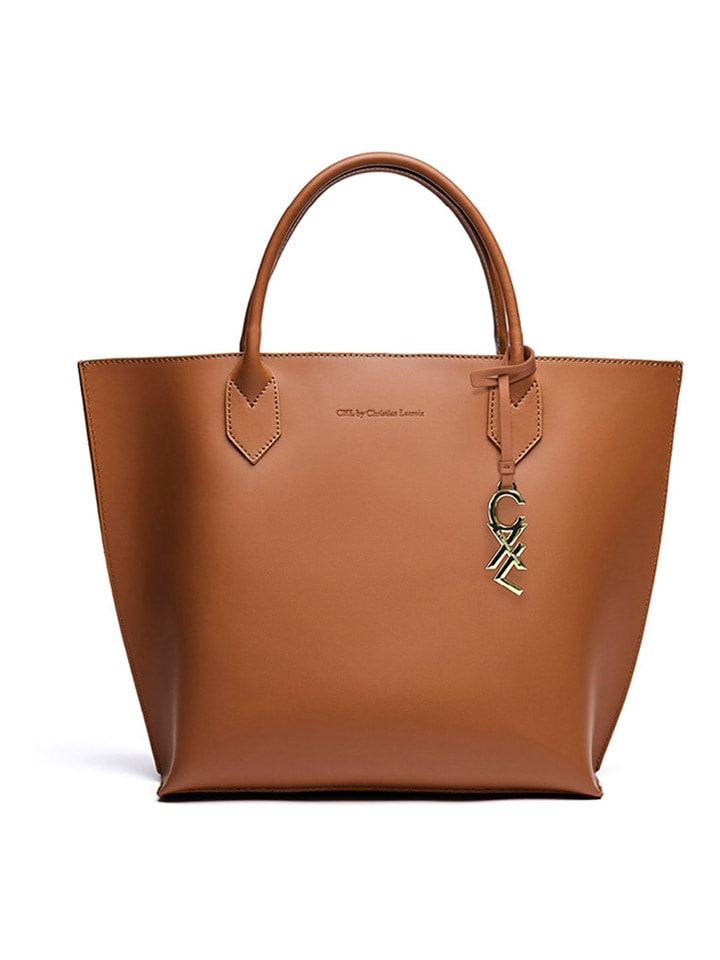 CXL by Christian Lacroix Skórzana torebka "George V" w kolorze jasnobrązowym - 32 x 45 x 11 cm rozmiar: onesize