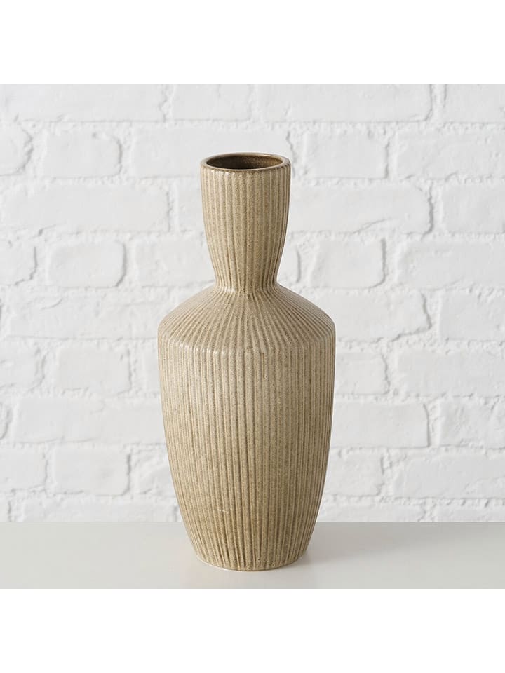 Boltze Wazon "Oasis" w kolorze jasnobrązowym - wys. 30 x Ø 13 cm rozmiar: onesize