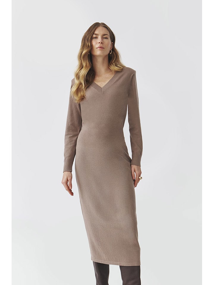 TATUUM Sukienka "Jasmine" w kolorze szarobrązowym rozmiar: M