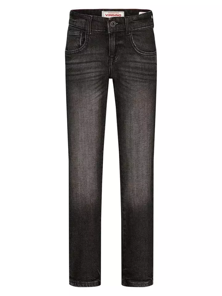 Vingino Dżinsy "Brent" - Regular fit - w kolorze antracytowym rozmiar: 146
