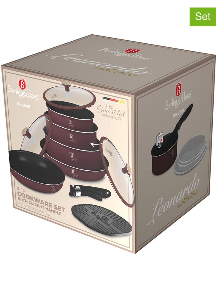 Berlinger Haus 13-częściowy zestaw "Leonardo Nordic Collection" w kolorze czerwonym rozmiar: onesize