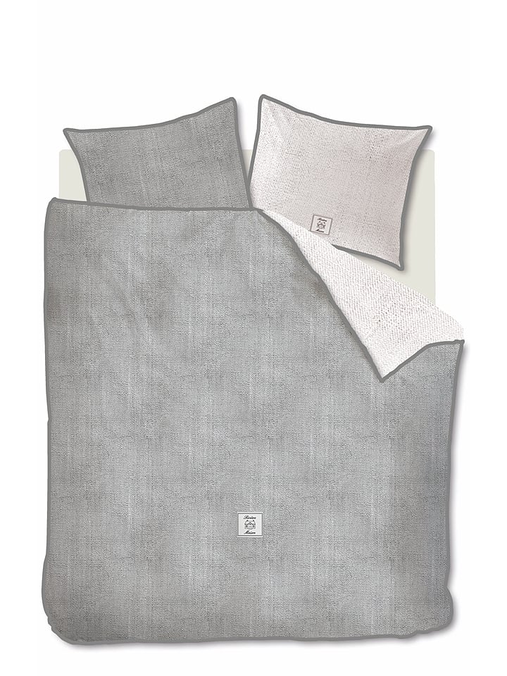 Rivièra Maison Komplet pościeli "Coughton Court" w kolorze antracytowym rozmiar: 135x200 cm