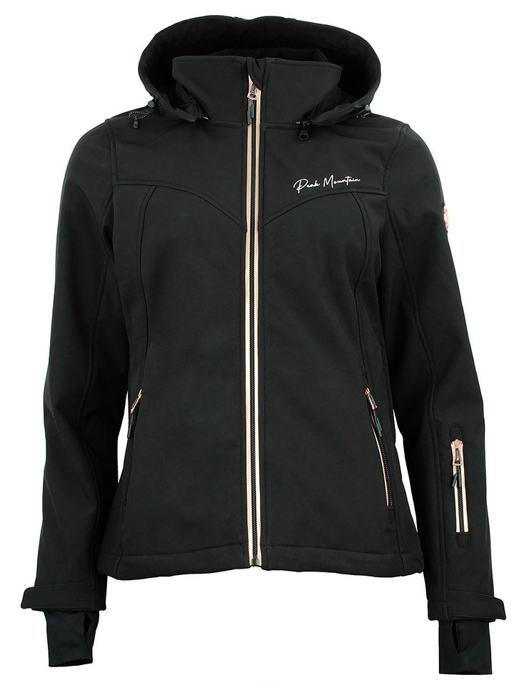 Peak Mountain Kurtka softshellowa "Amaleo" w kolorze czarnym rozmiar: XL