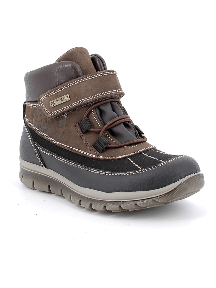 Primigi Skórzane botki w kolorze brązowo-szarym rozmiar: 35