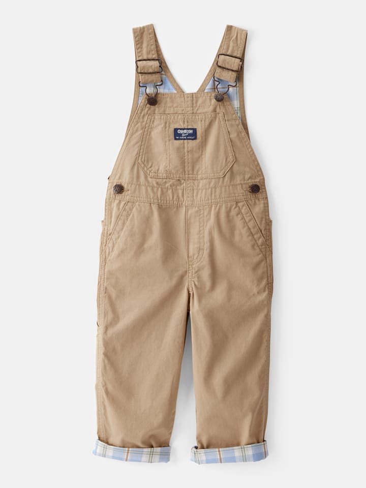 OshKosh Ogrodniczki w kolorze beżowym rozmiar: 104