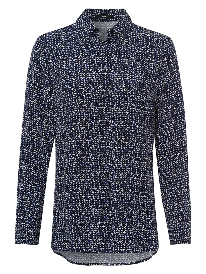 Zero Bluzka w kolorze czarno-niebieskim rozmiar: 34